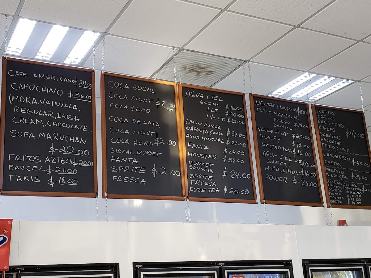 Cafetería TUFESA Menu - Image 1