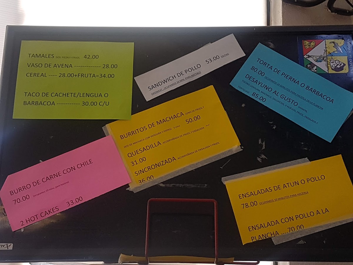 Cafetería TUFESA Menu - Image 4
